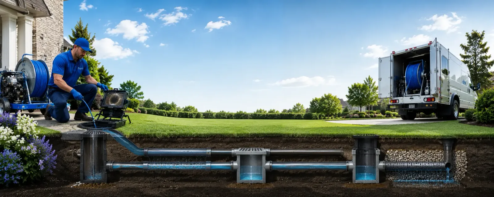 Outdoor drain cleaning information for Rose Hill, IA
